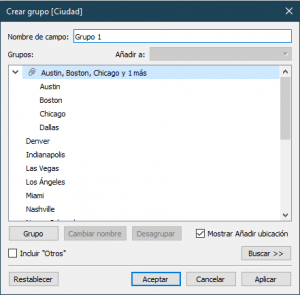 Crear Grupo Visual Tableau 3