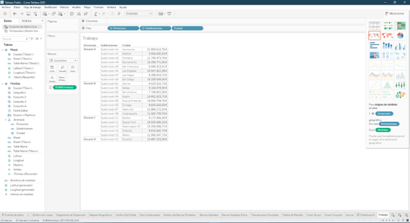 Crear Jerarquías en Tableau 8